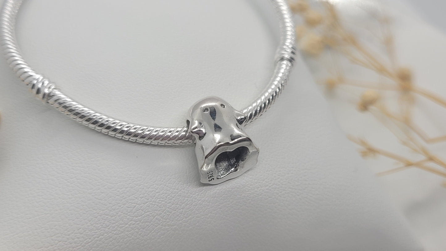 Silver Ghost Charm