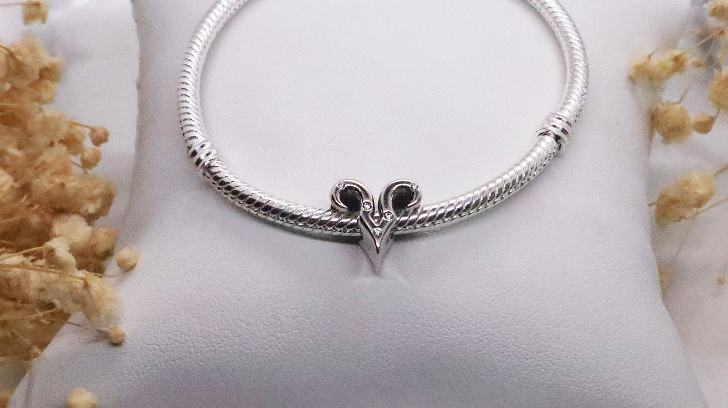 Silver Aries Charm