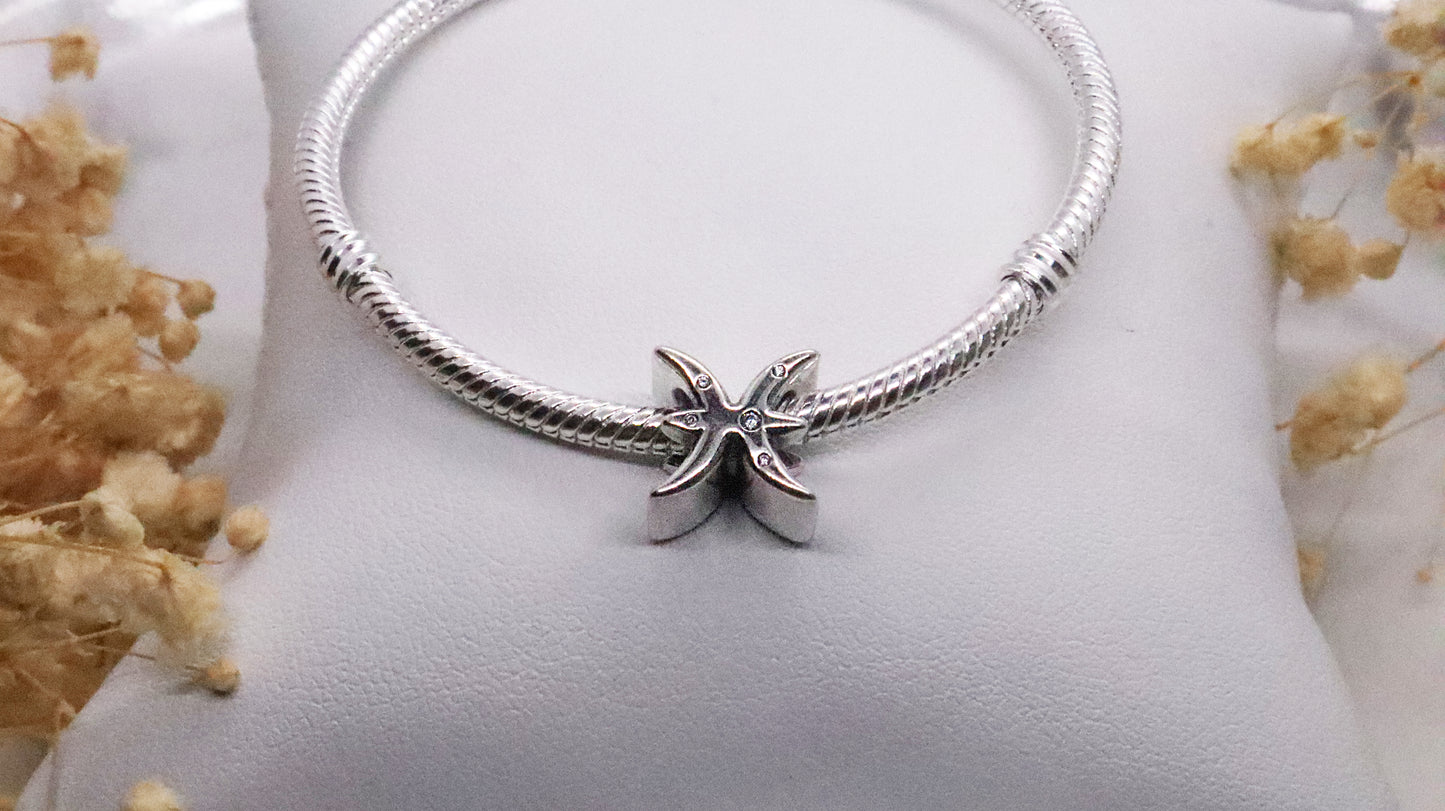 Silver Pisces Charm
