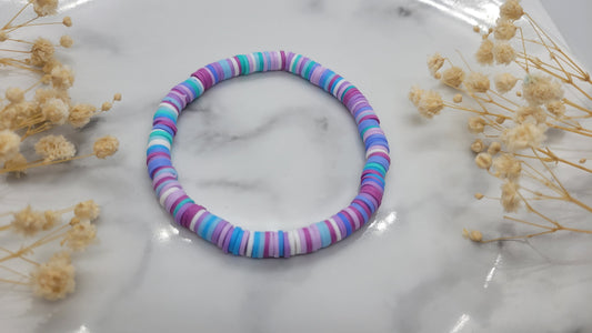 Multicolored Clay Beaded Bracelet