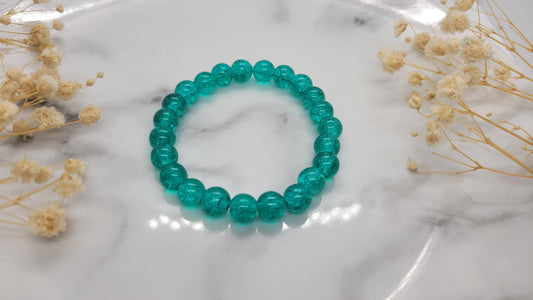 Emerald Green Beaded Bracelet