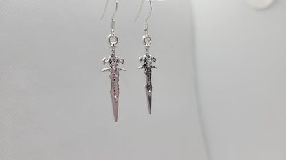 Silver Dagger Earrings