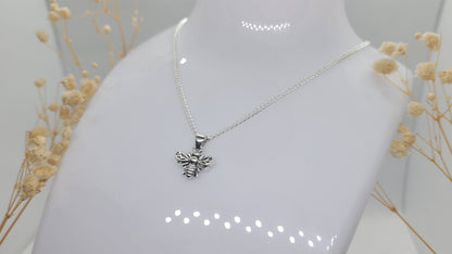 Silver Bee Necklace