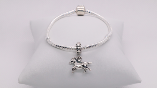 Silver Horse Charm